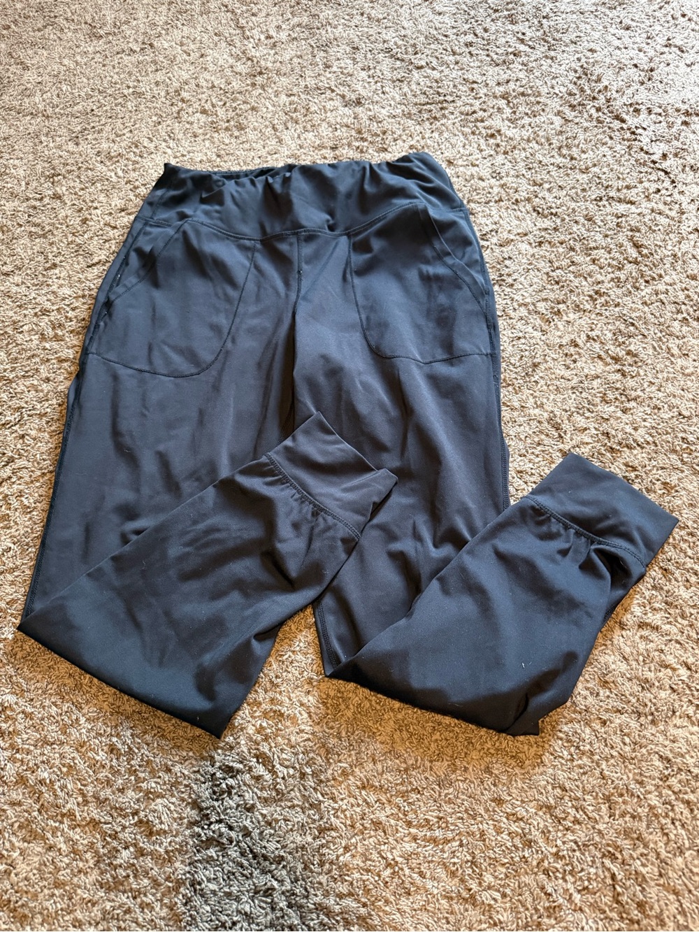 Black Active Legging Jogger Pants